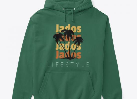 sweatshirt à capuche marque Jados lifestyle vert original 